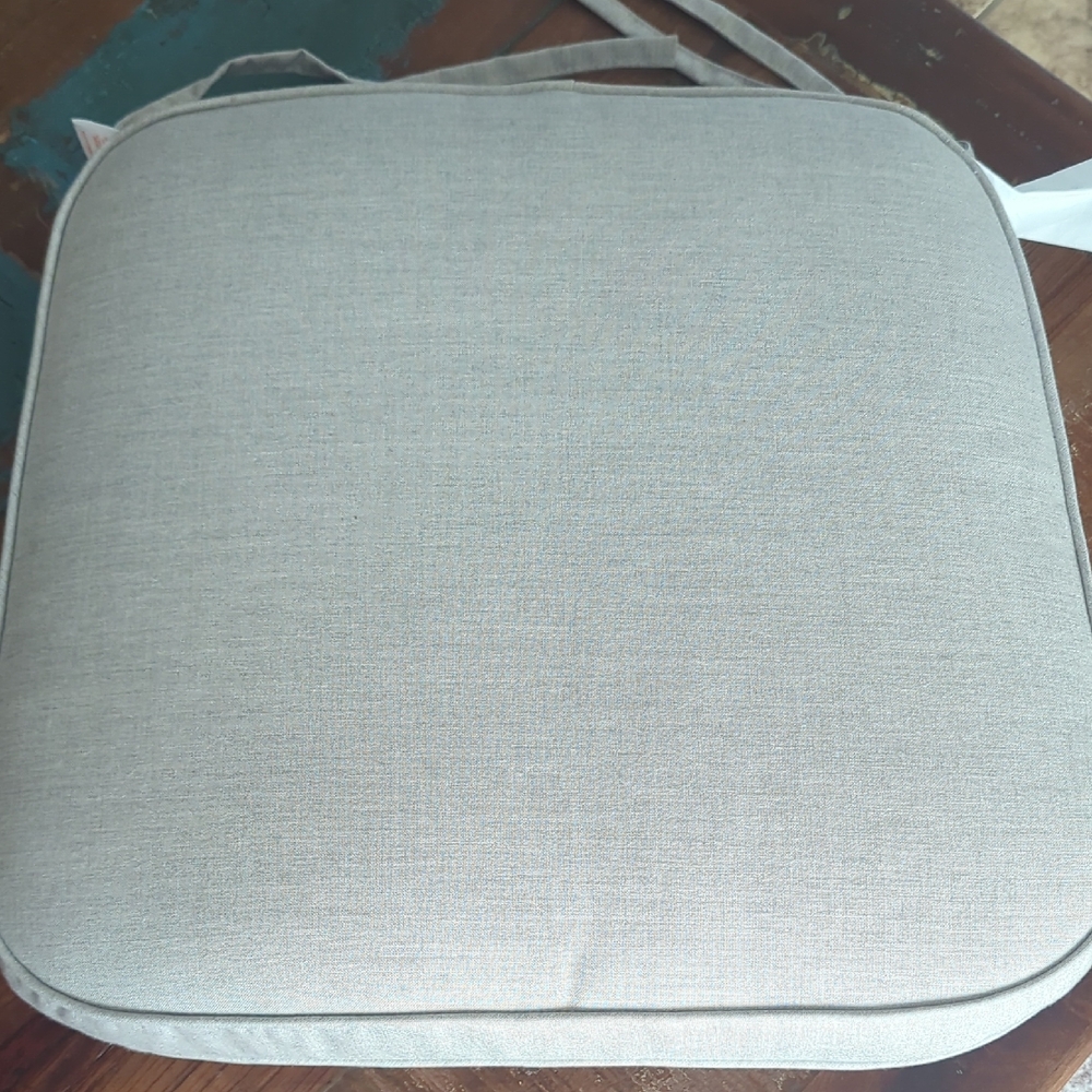 Sunbrella Gray Patio Chair Cushion-Single